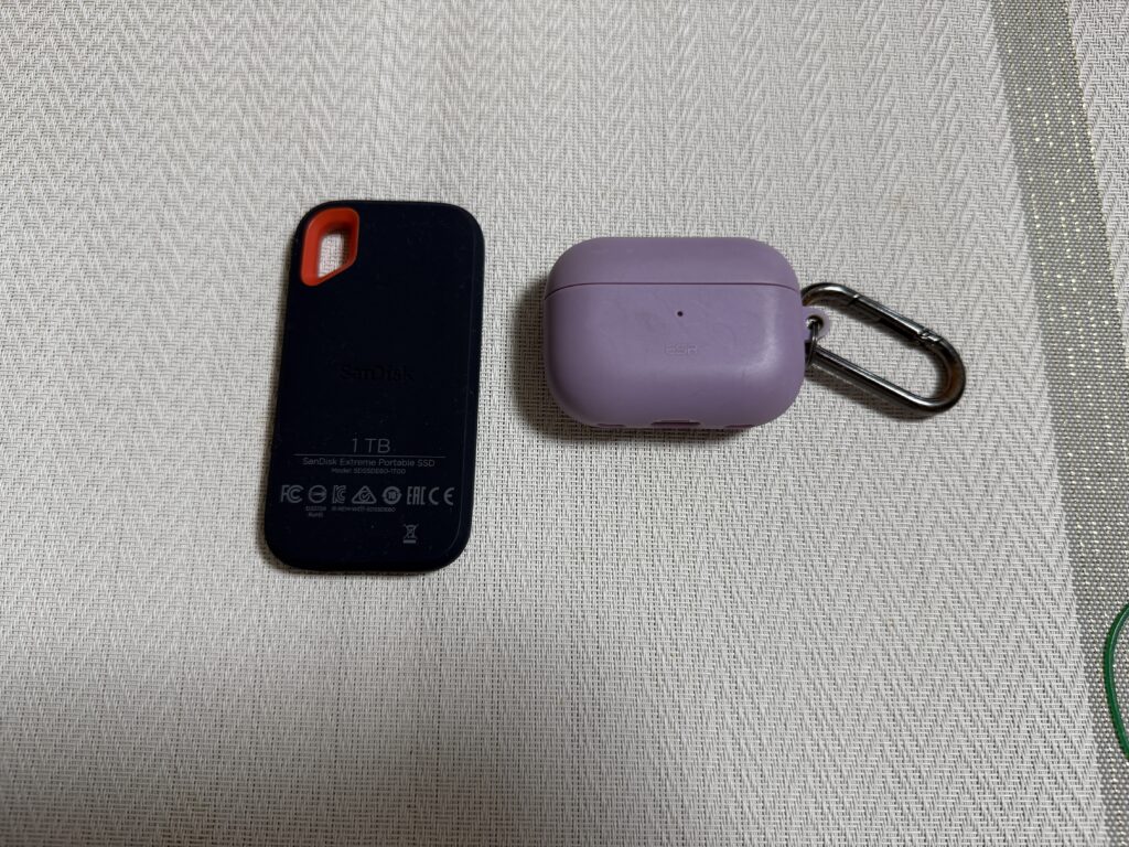 SanDisk Extreme SSDのUSB-Cポート部分