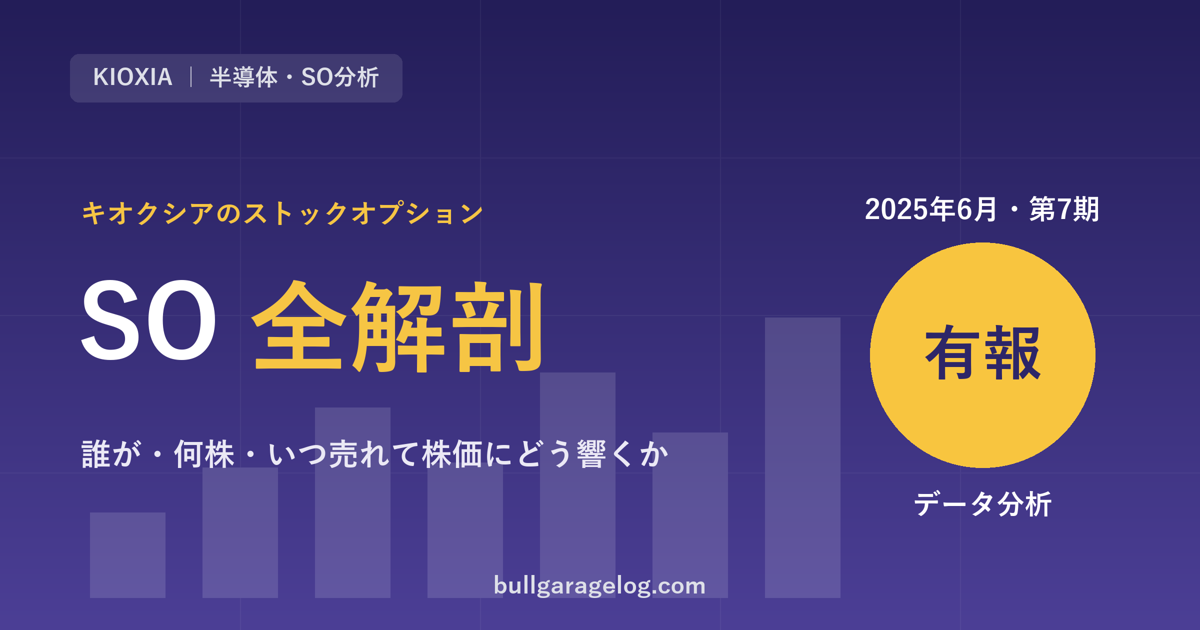 キオクシアのストックオプション全解剖 有報データ分析 アイキャッチ